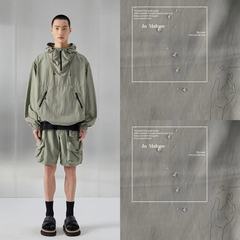 熱販売228Tナイロンタスランしわ加工生地 防水性のあるバッグ、日焼け止め服、ジャケット用タスラン生地