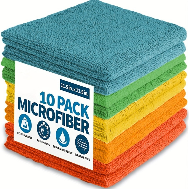 5/ 10pcs Multi purpose Microfiber Cloth Streak Free Fibras de tela