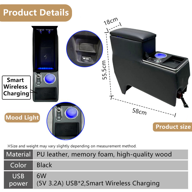 Noah/VOXY 70/80/90/95 Series | Toyota Armrest box - 90-series-usb