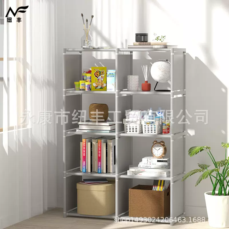 跨境工厂简易书架落地置物架学生桌上书柜儿童桌面书架收纳架简约