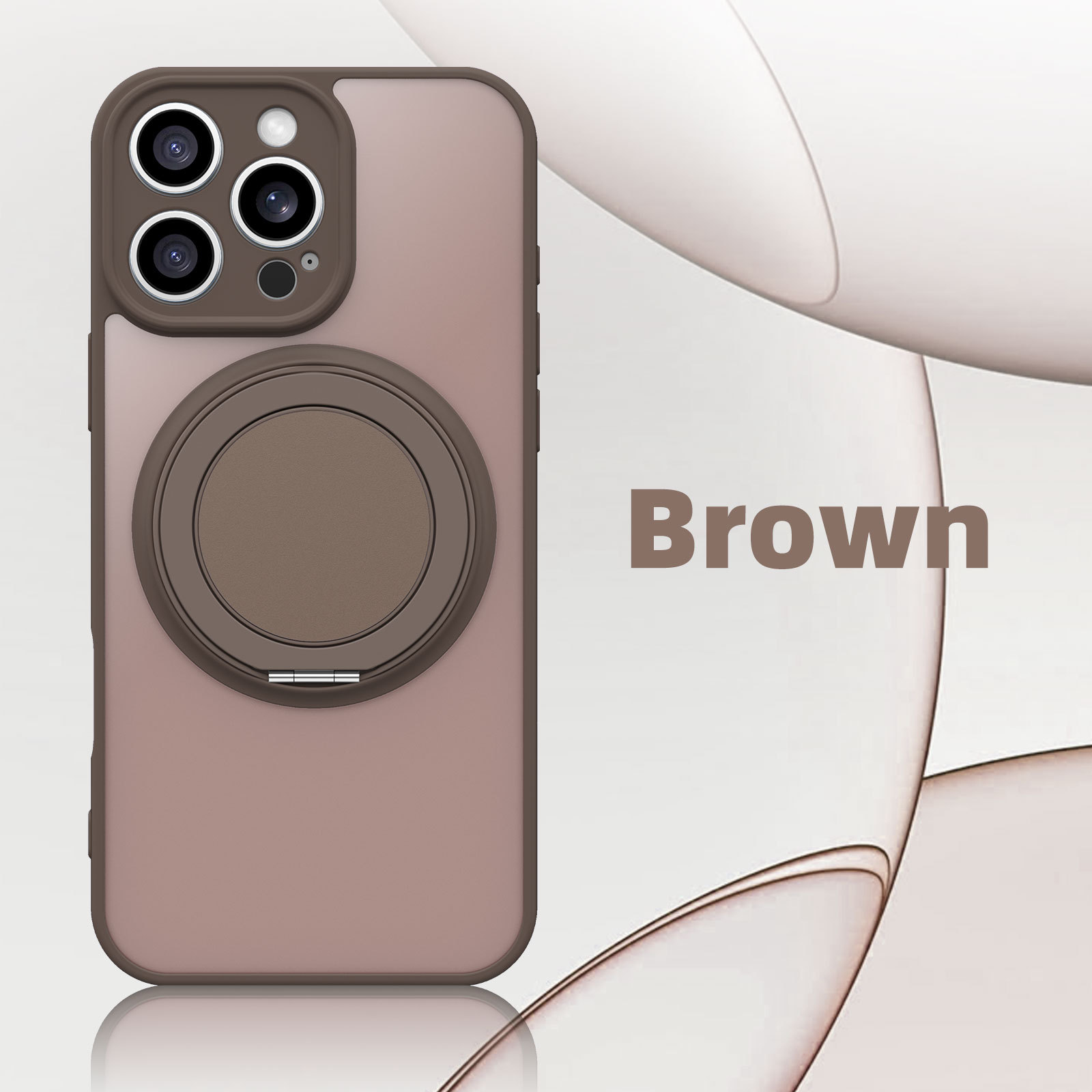 Funda para teléfono móvil iPhone 17, nueva, con tacto de piel, mate, con soporte magnético integrado de 360 grados, compatible con la funda de Apple 16PROMAX
