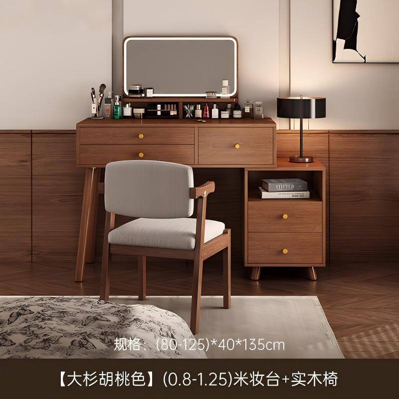 Tocador pequeño apartamento dormitorio simple moderno almacenamiento integrado mesa de maquillaje simple estilo de registro mesa de maquillaje de noche