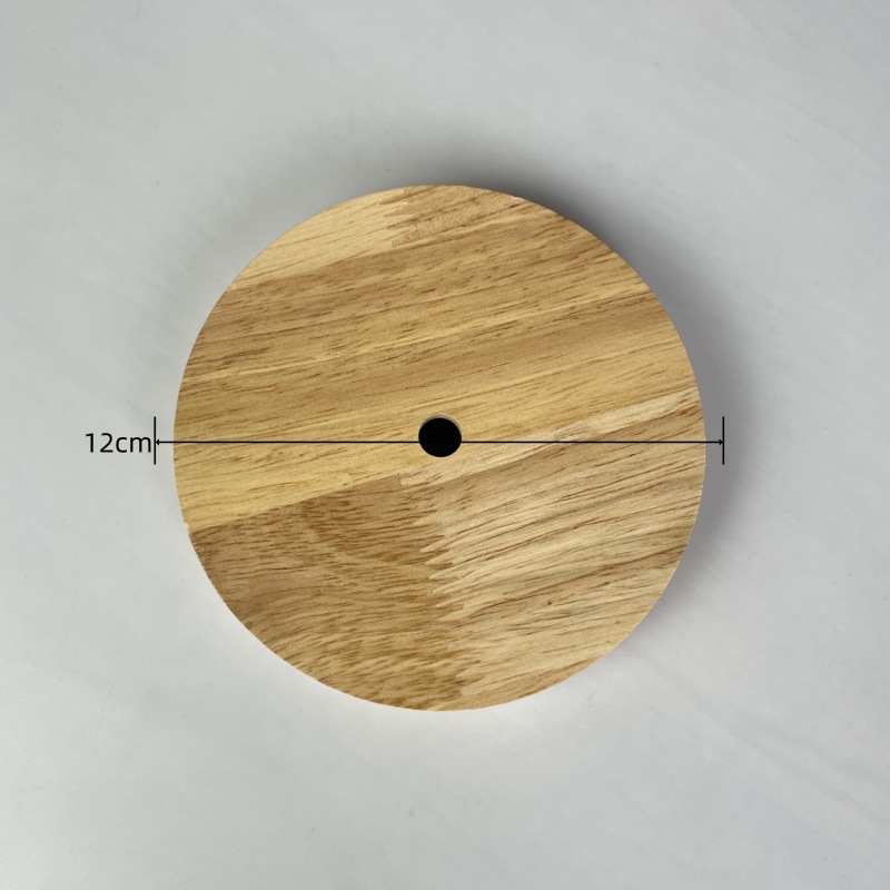 Chasis redondo de madera de agujero medio 12x2cm