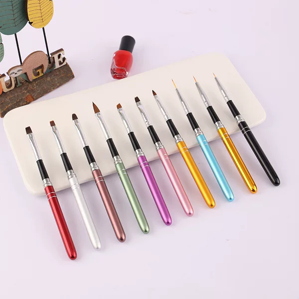 Spot wholesale Japanese nail pen set pull line carving pen portable nail brush beginner phototherapy pen