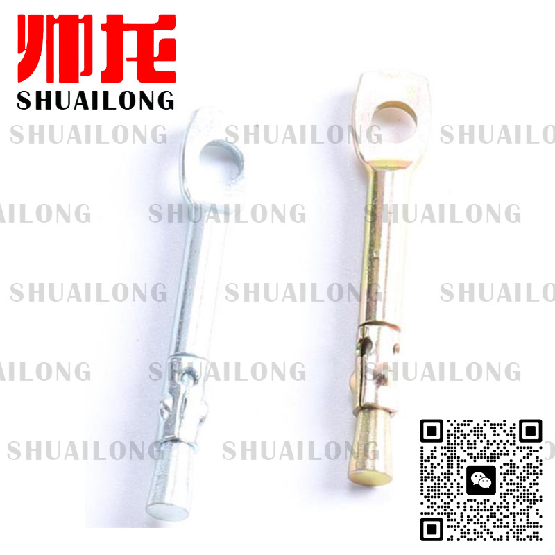 鱼眼壁虎蓝白锌黄锌热镀锌  tie wire anchor M6x61
