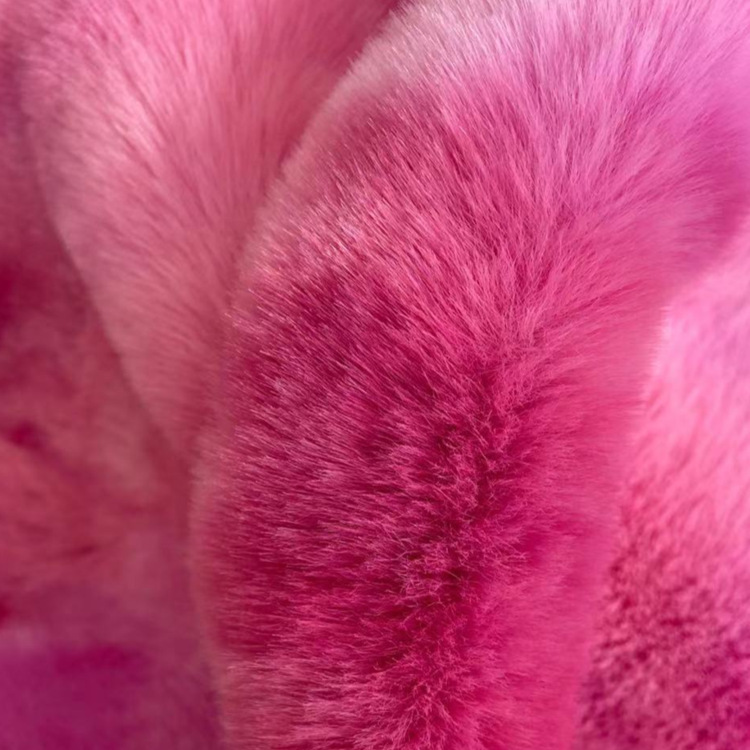 1200 gramos de tela de lana de conejo teñida 20MM siete arco iris tela de lana de conejo de ropa zapatos sombreros bufandas