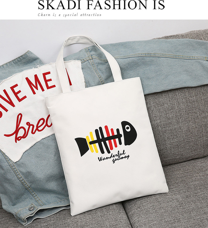 Bolso Tote de Lona para Mujer de Gran Capacidad con Cierre de Cremallera para Uso Diario