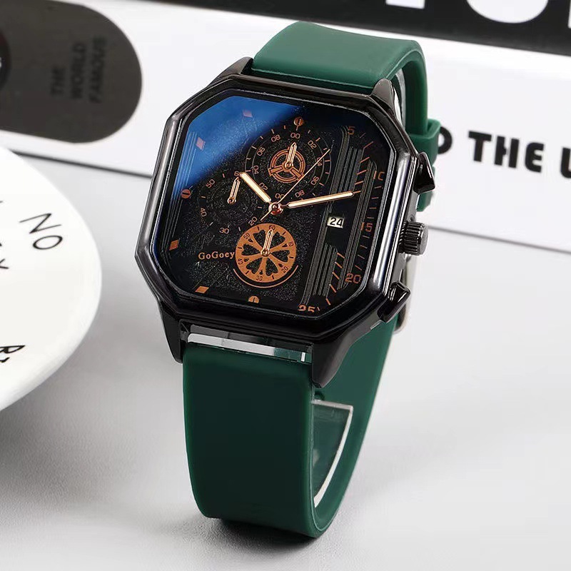 New Fashionable and Versatile Large Dial Men's Watch for Students, Middle and High School Students, Youth Life, Waterproof Temperament Quartz