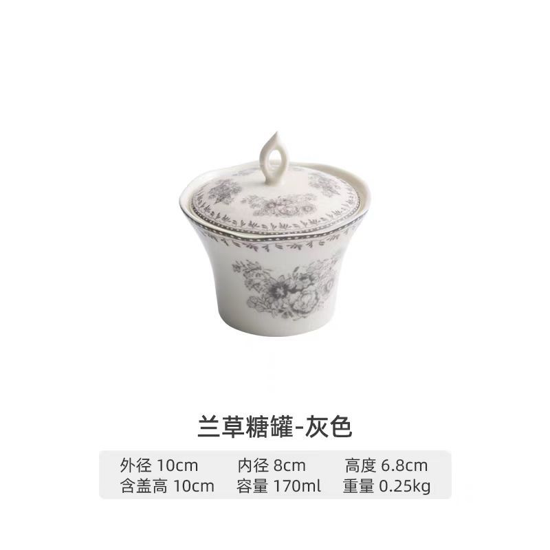 LZ Cross-border Lusheng Vajilla Cerámica Serie Lancaster Tazón de arroz Plato plano Plato de comedor