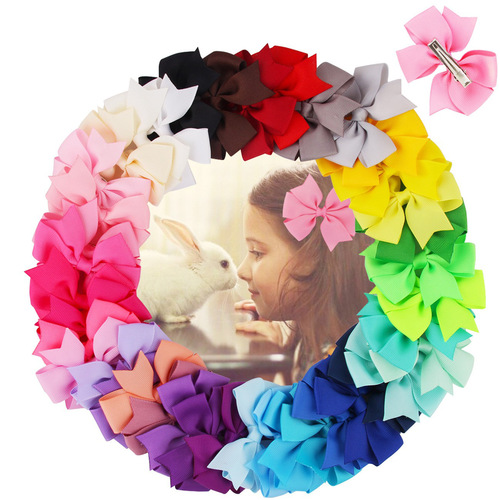 Xintian jewelry wholesale Amazon hot selling baby BB duckbill clip European and American children's headwear hair accessories bow hair clip