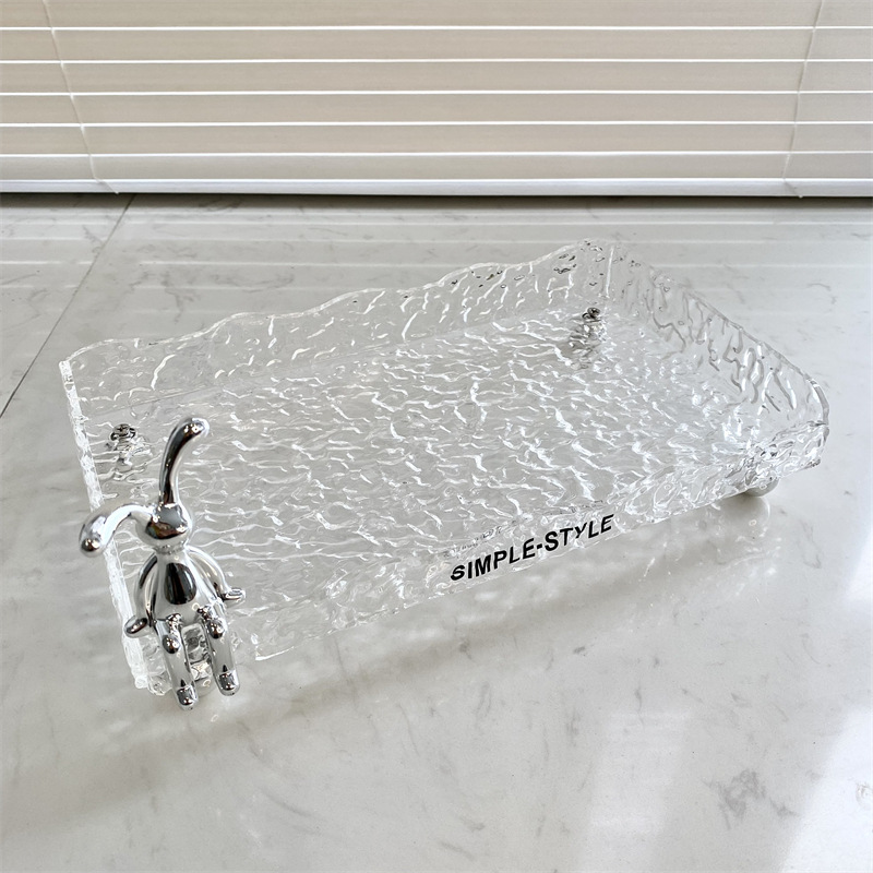 Estante de almacenamiento de baño de acrílico inodoro lavabo de almacenamiento de escritorio cosméticos caja de almacenamiento de luz estilo de lujo