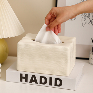 Living Room Light Luxury Ins Creative Tissue Box Light Luxury Style Tissue Box Style Home Coffee Table Ceramic Napkin Box