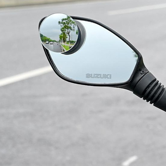 Rearview mirror modification with wide-angle high-definition blind spot mirror for scooters and electric vehicles, suction cup-style small round mirror, simple design for cars