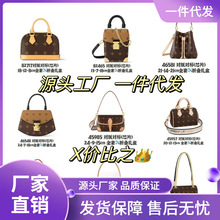 欧美风女士2025新款跨境真皮女包carry all枕头一件无H代发驴家