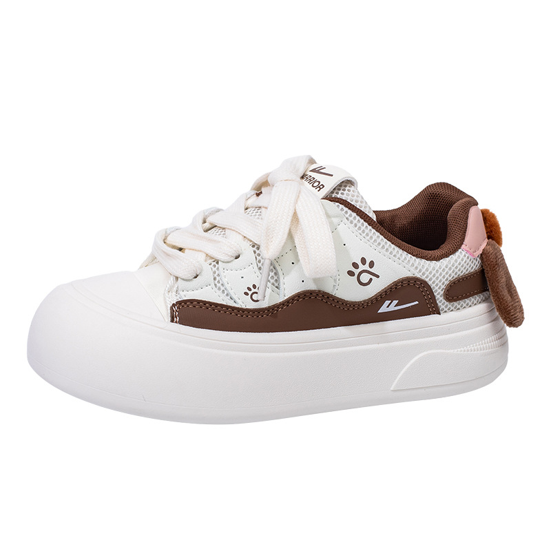 Retirada con calentamiento de lana, zapatos de invierno nuevos zapatos de mujer, zapatos de algodón bajos, zapatos de estilo de perro lindos, zapatos de estudiante