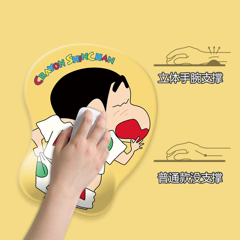 Culo pequeño Nuevo cojín de muñeca alfombrilla de ratón de dibujos animados almohadilla de muñeca chica 3D pecho almohadilla de muñeca de silicona almohadilla de ratón suave