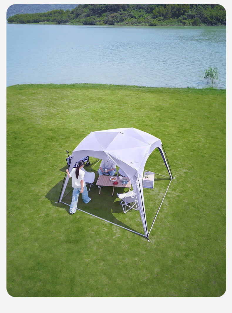 Mugaodi Holiday Dome Automatic Canopy Tent for Outdoor Camping, Black Uv Protection, Sunshade, No-Assembly Quick-Open Lazy Tent