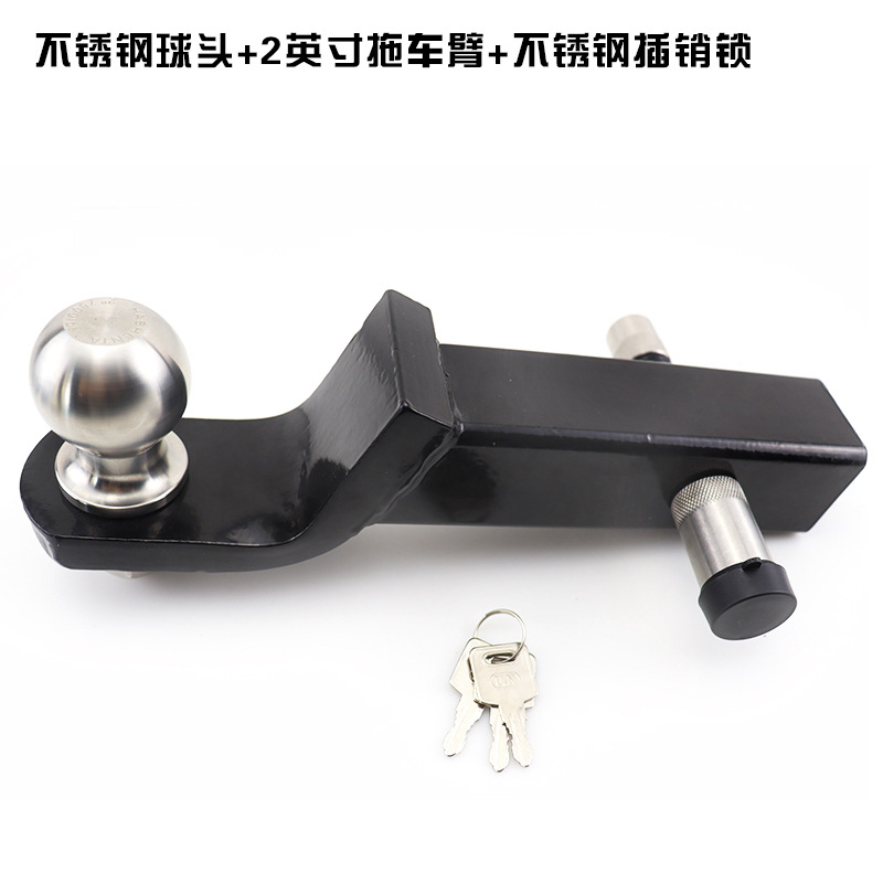 Fábrica directa de vehículos de modificación todoterreno accesorios caer 2 pulgadas 8 pulgadas brazo de remolque hueco negro rojo al por mayor