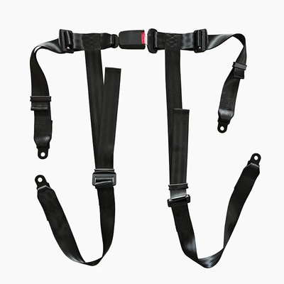 Go-Kart Racing Seat Safety Belt Safety Belt Car Modified Four-Point Safety Belt Drop Shipping (Car seat belt) - black