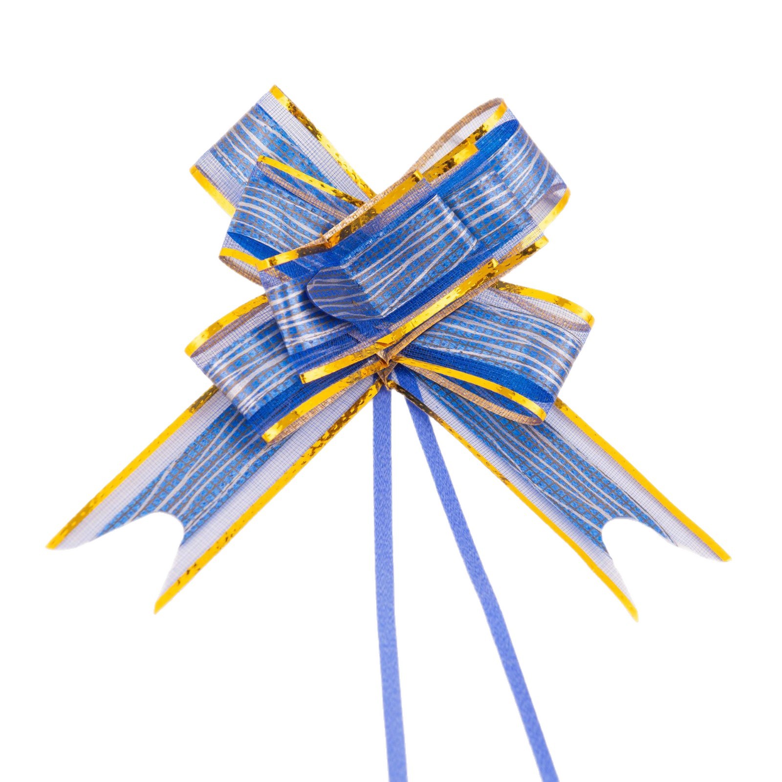 Transfronterizo envío gratuito medio 30 oro borde corteza patrón mano guirnalda flor regalo embalaje arco guirnalda cinta fabricante