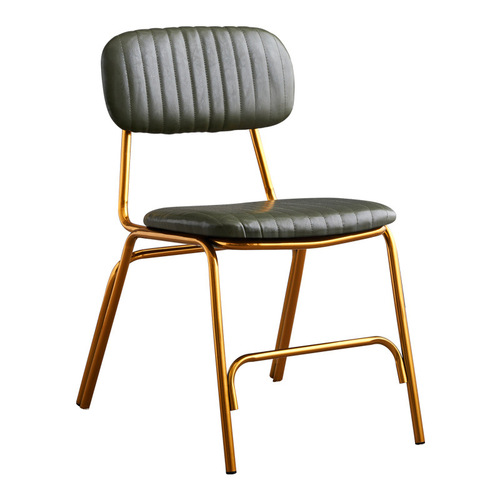 Loft industrial-style iron-backed bench, minimalist barbecue shop creative chair, American coffee restaurant retro dining chair