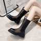 Mesh Short Boots for Women 2025 New Spring and Summer Breathable Chimney Chelsea Sandals Trendy Thick-Soled Thin Cut Out Boots