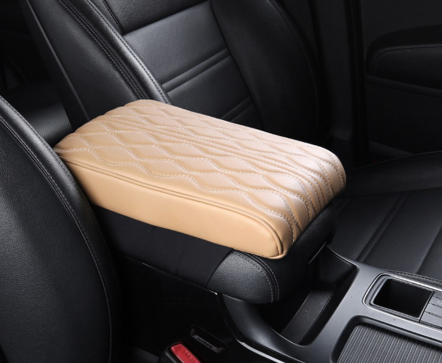 Corea del Sur nuevo coche apoyabrazos caja pad Amazon memoria espuma altura aumento de cuero universal coche apoyabrazos Pad funda