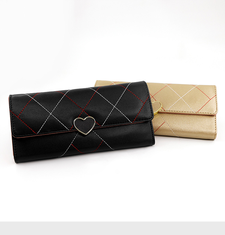 Women's Heart Shape Pu Leather Buckle Wallets display picture 2