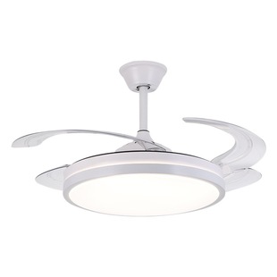 New Nordic living room invisible fan lamp home bedroom dining room led ceiling fan lamp full spectrum variable frequency fan chandelier