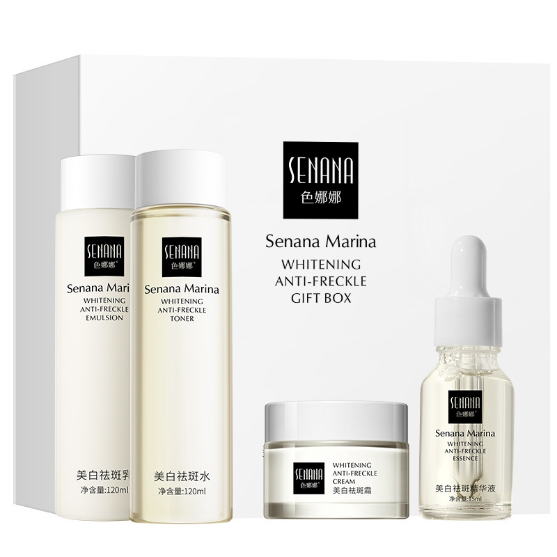 Sennana Skin Care Kit para blanquear y eliminar manchas, hidratar y mejorar la oscuridad y mejorar la belleza de la piel.