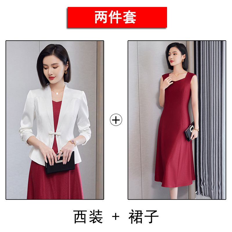 西装外套女粉色减龄洋气新中式西服气质名媛高级感超好看工装上衣|undefined