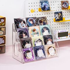 バーディスプレイスタンドデスクトップバッジ流麻収納ボックス色紙明らかにカード収納ラック多層ディスプレイラック