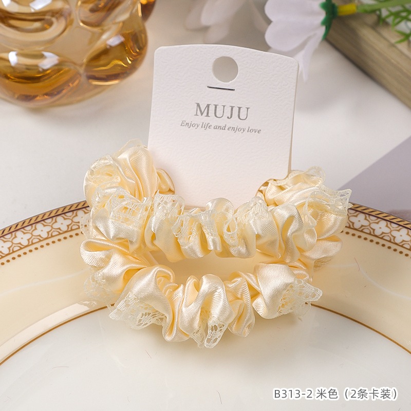 [Carga de tarjeta] sensación de alto nivel coreano de cabello de código de barras de moda de alta elasticidad de cabello anillo de cabello correa de cola de caballo