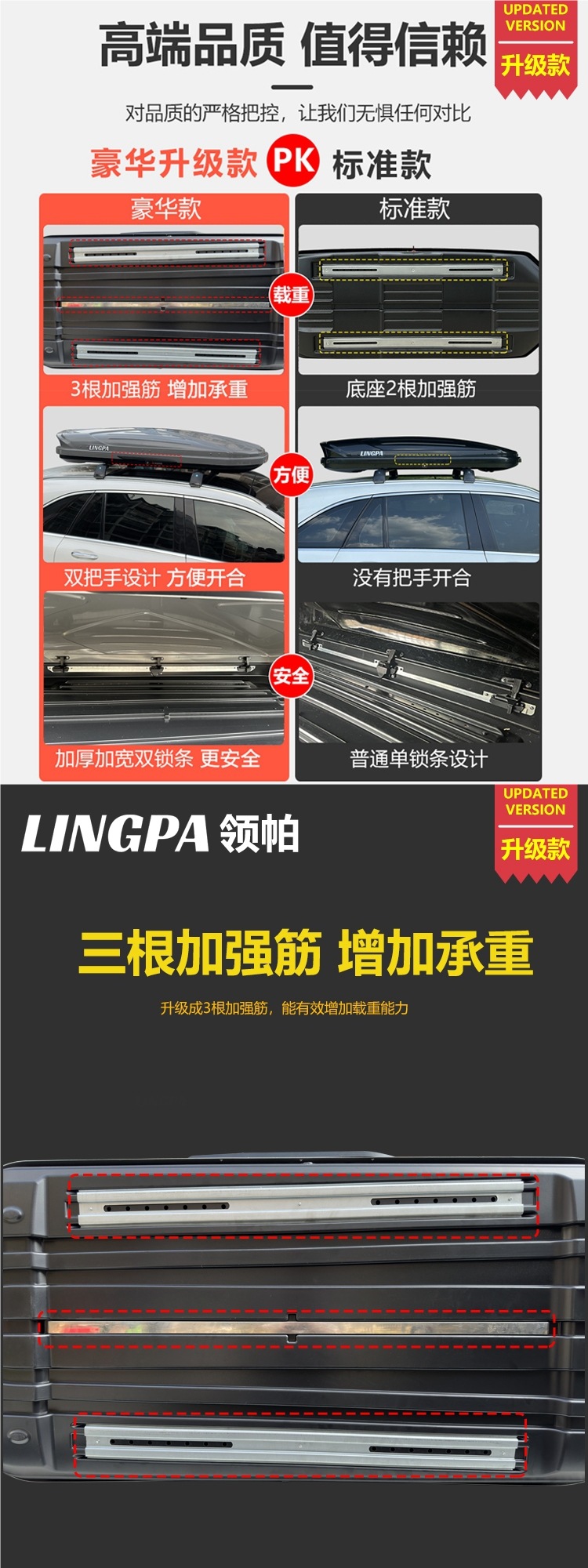 Byd Song Plus Yuan Tang Dmi Roof Box Suv Universal Car Roof Rack Luggage Carrier Travel Box
