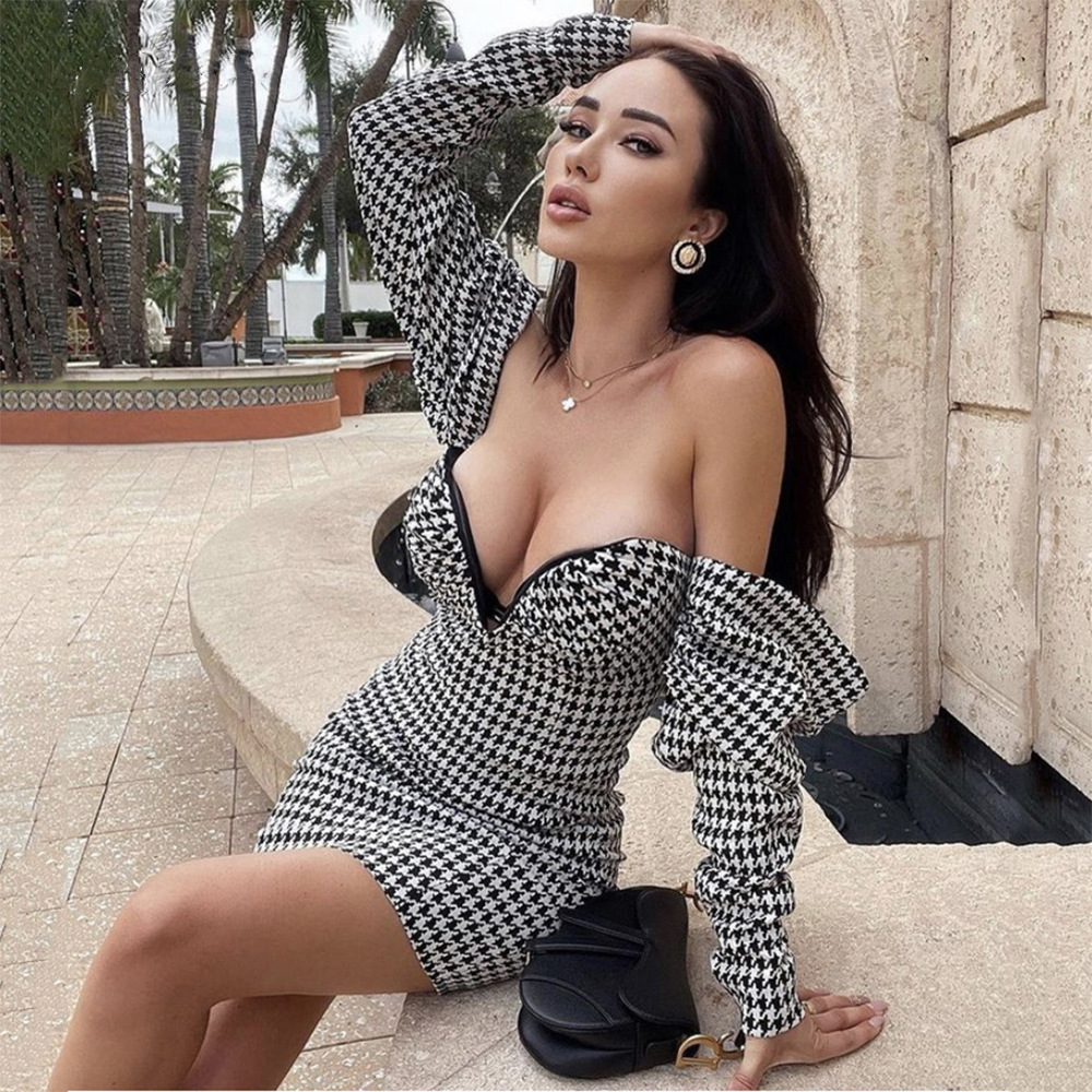 women's tight-fitting high waist package hip dress nihaostyles wholesale clothing NSAG78452