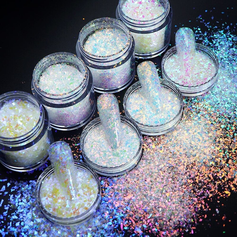 Popular Internet Celebrity Manicure Aurora Ice Opal Powder Ultra-Thin Polarized Fantasy Sequin Fantasy Nail Glitter Powder Popular Internet Celebrity Manicure Aurora Ice Opal Powder Ultra-Thin Polarized Fantasy Sequin Fantasy Nail Glitter Powder