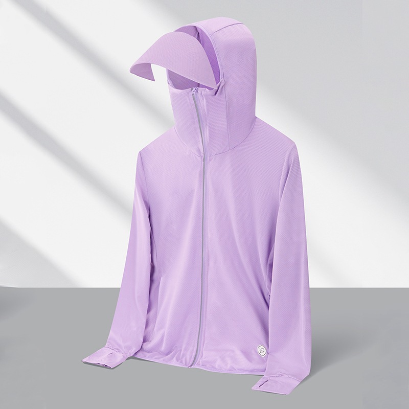 Verano ligero hielo protector solar UPF50 + pareja transpirable al aire libre ropa de piel casual hombre y mujer secado rápido chaqueta superior