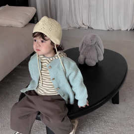 儿童毛衣开衫外套秋装2026新款韩版童装宝宝衣服春款男童春季套装