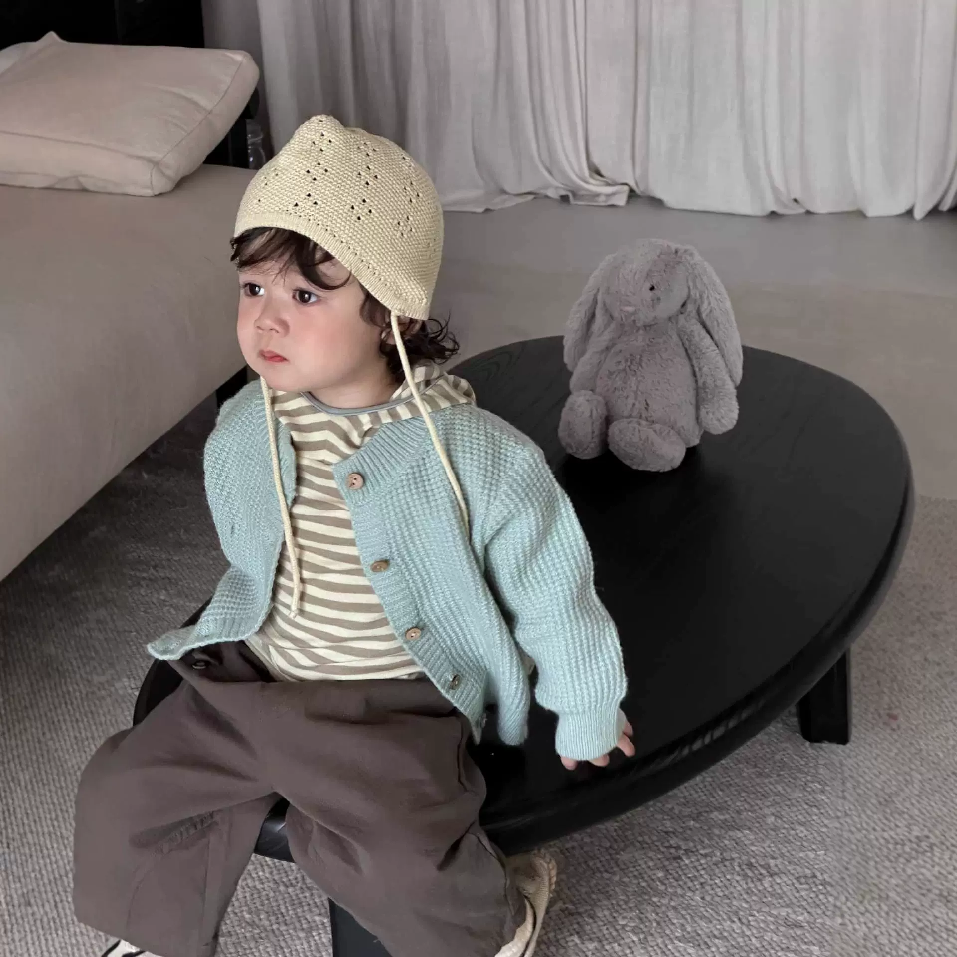 儿童毛衣开衫外套秋装2025新款韩版童装宝宝衣服秋款男童秋季套装