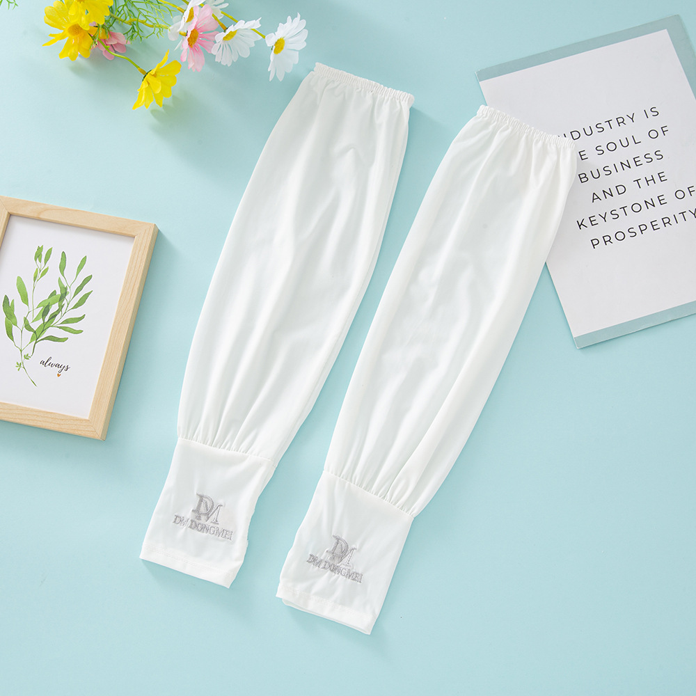 (2개) 아이스 슬리브 남자의 선 스크린 팔 소매 아이스 실크 소매 느슨한 판 UV 보호 운전 승마 손 소매 소매 도매