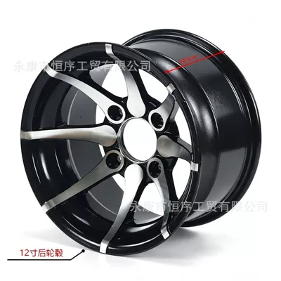 X 10-12inch aluminum rim, Hub
