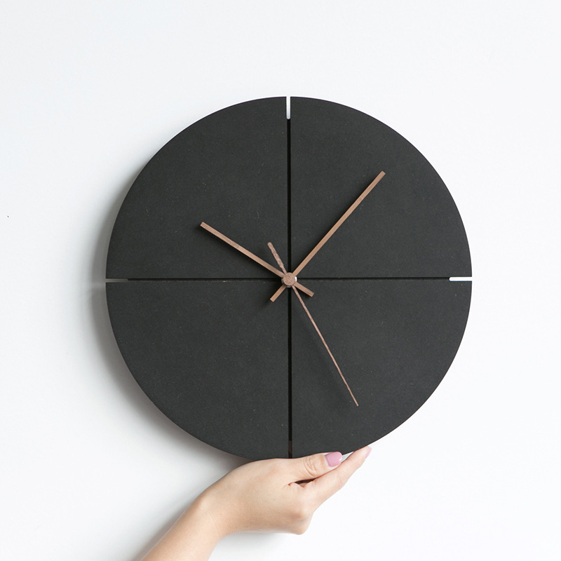 Wozoom Modern Minimalist American-Style Wall Clock for Living Room, Silent Wall Clock for Home Decoration