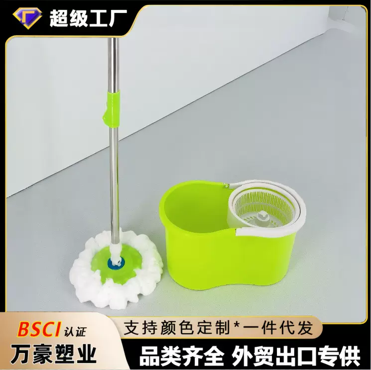 新款塑料篮旋转拖小号拖把桶套装带轮免手洗拖把人懒一拖即净拖把