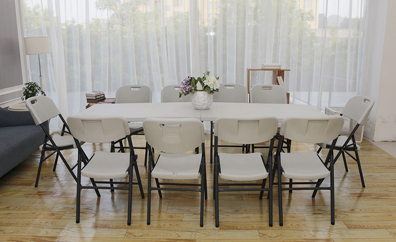 户外折叠桌摆摊桌家用简易餐桌椅吹塑折叠桌子夜市塑料便携长条桌详情19