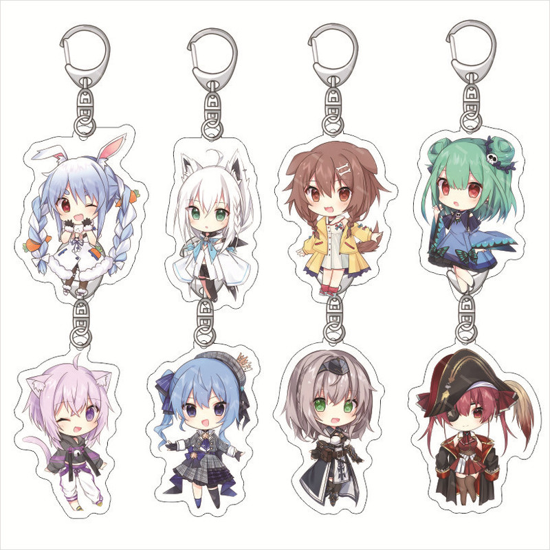 Virtual Streamer Hololive Acrylic Keychain Akuma Akuya Akuma Akuya Acrylic Keychain