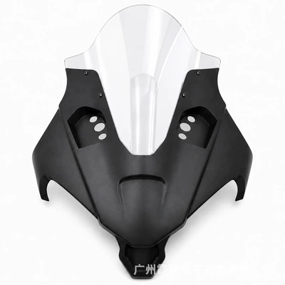 for CF450SR windshield modification, Motorcycle front windshield - matte-black-transparent