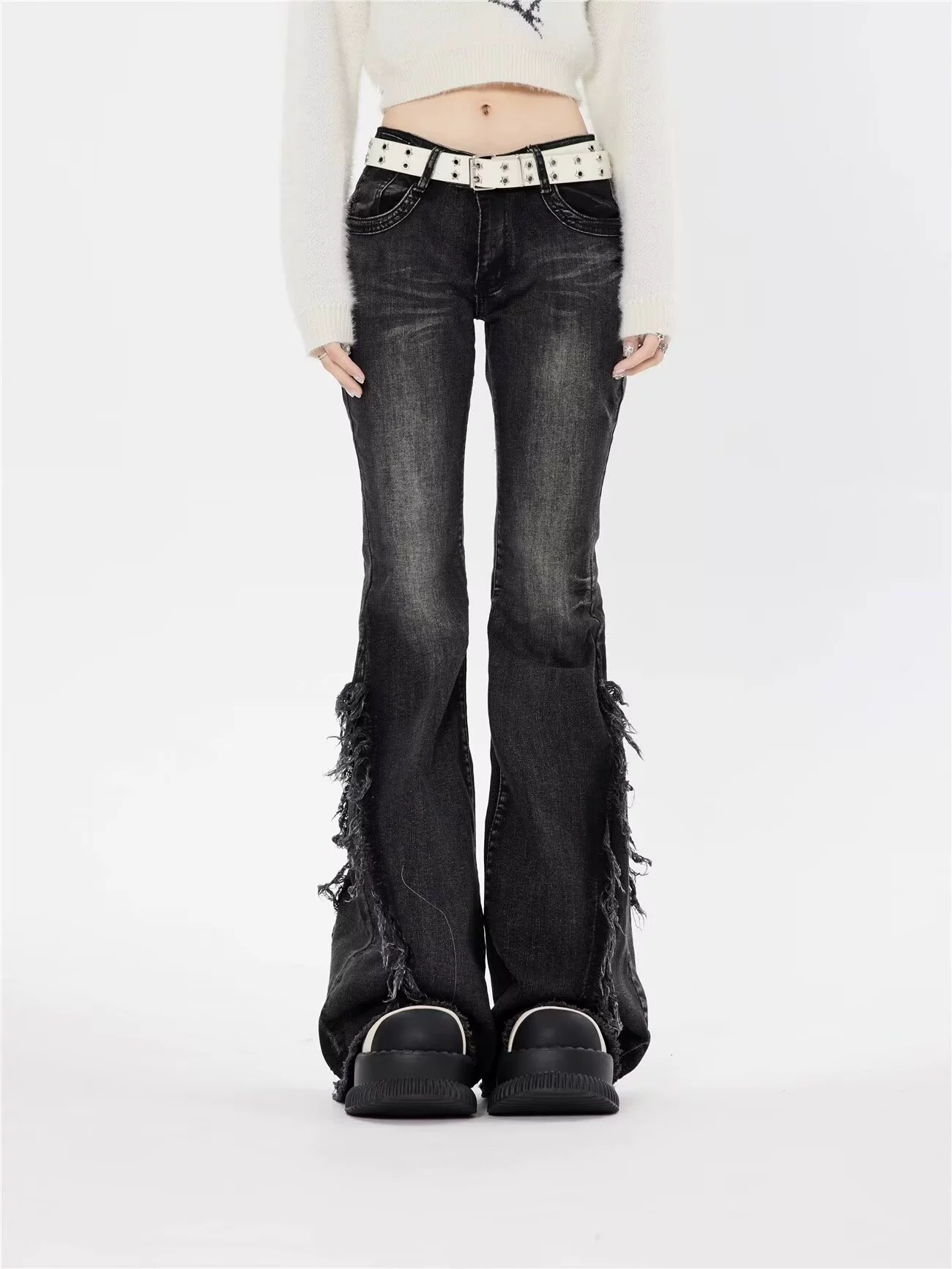 Universal design fashionable jeans, megaphone, trousers, American style