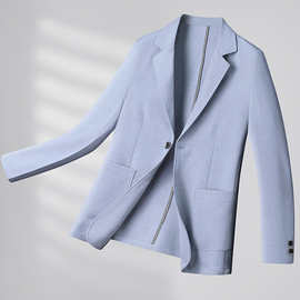 男士防晒西服2025春夏季新款商务休闲西装轻薄单西防晒外套跨境