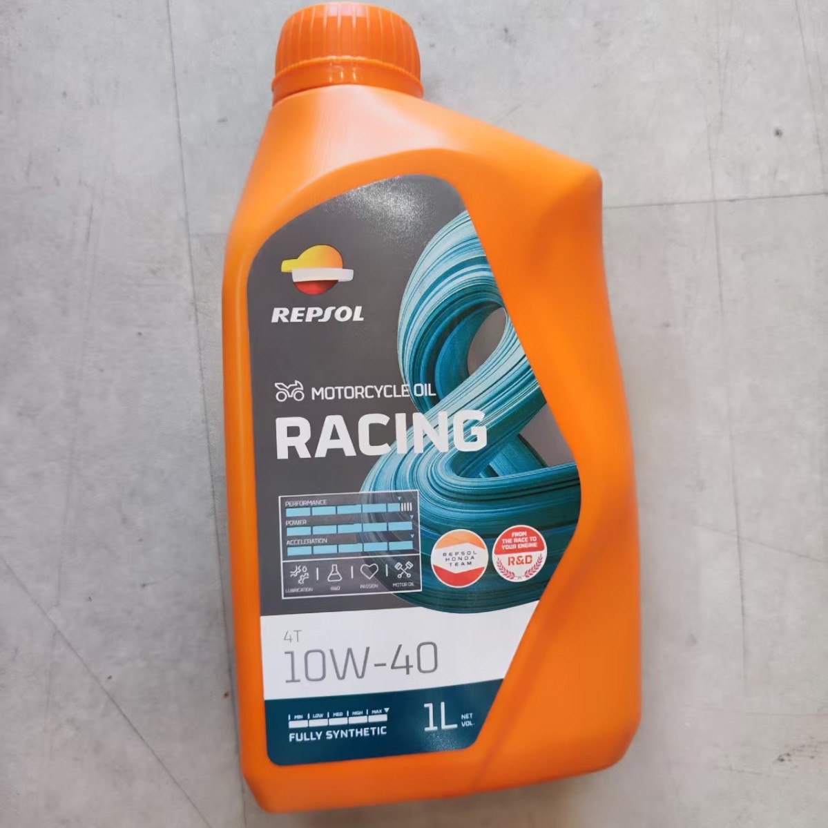 威爽摩托车机油 全合成 雷神 4T 10W-40 1升 西班牙 racing