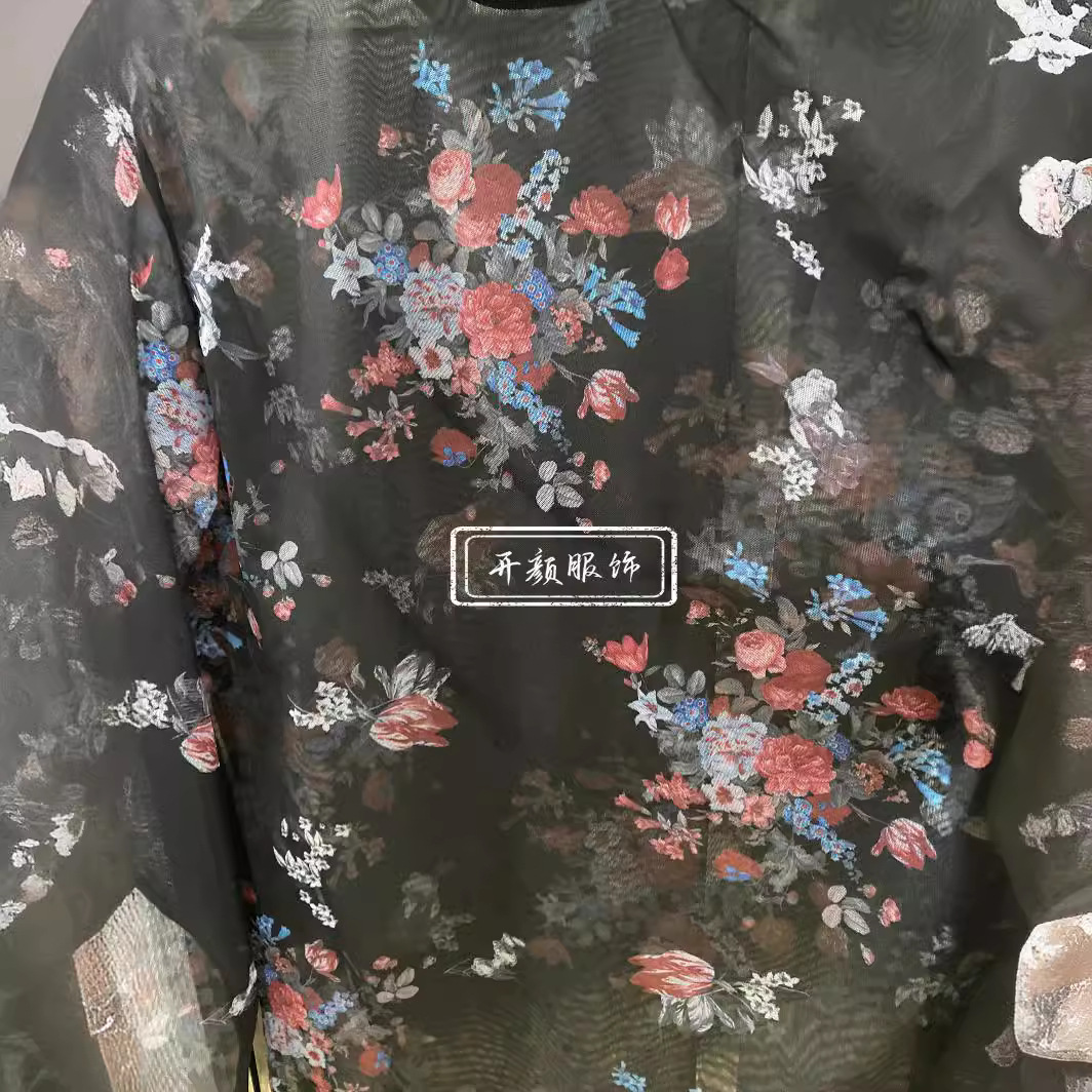 Camiseta Interior Transparente para Hombre, Ajustada y Sexy, Estilo Europeo y Americano, Ropa Masculina Transfronteriza, Camiseta de Malla con Estampado Floral, Novedad 2025
